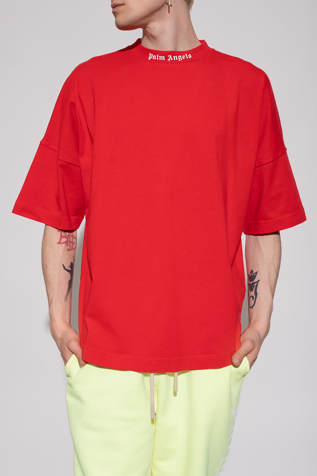 Palm angels best sale red tee